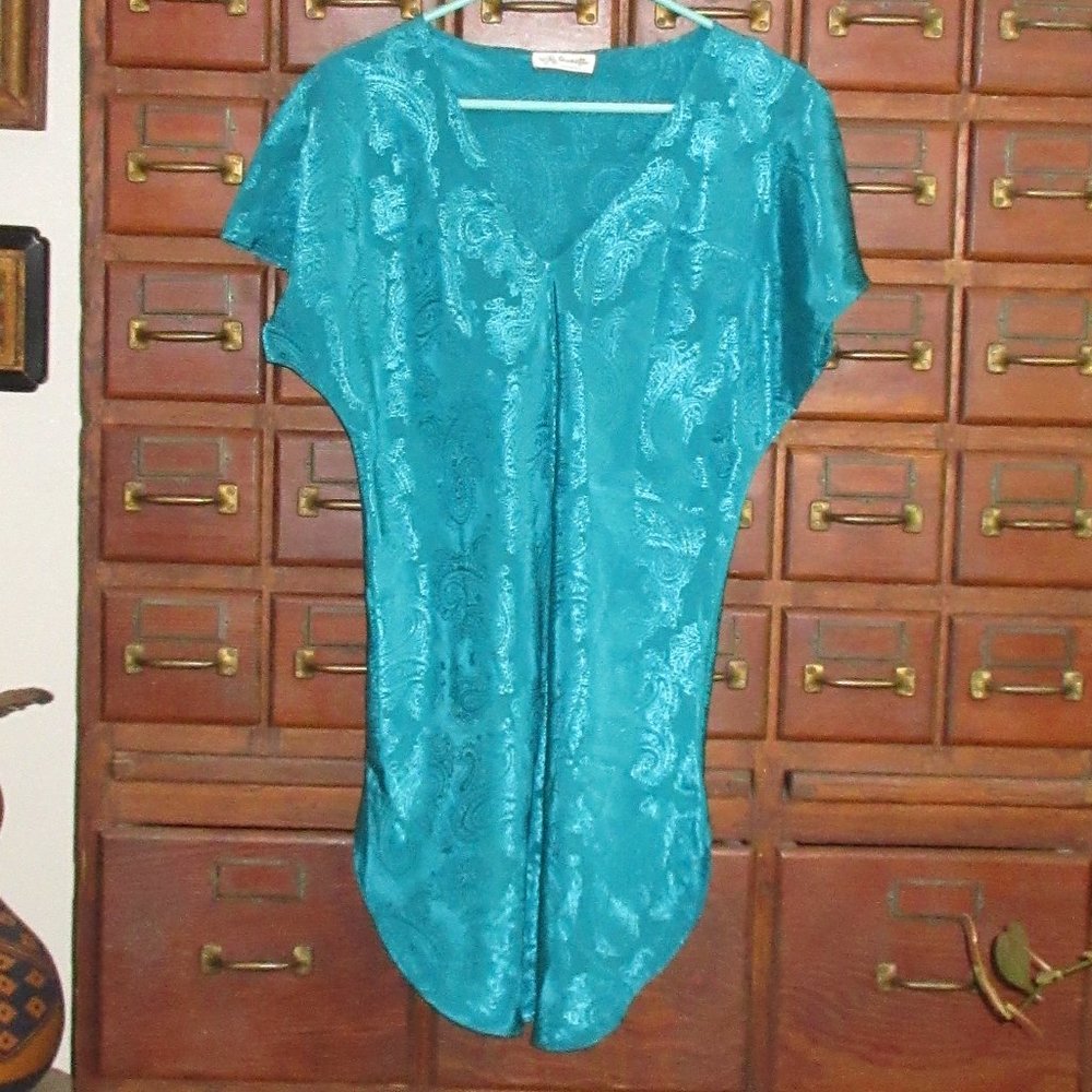 Medium Jade Paisley Sleep Nightie by Intimate Affair